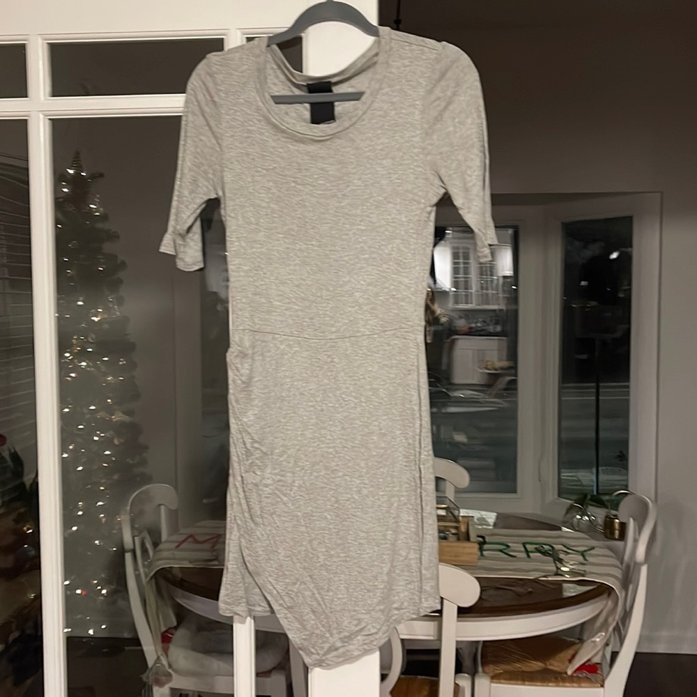 Heather Gray Ribbed dress